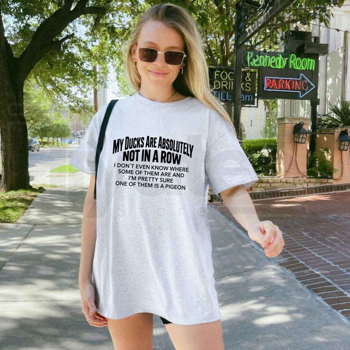 Ducks Not In A Row T-Shirt – Funny Sarcastic Relatable Chaos Adulting Graphic Tee - Hiyatee