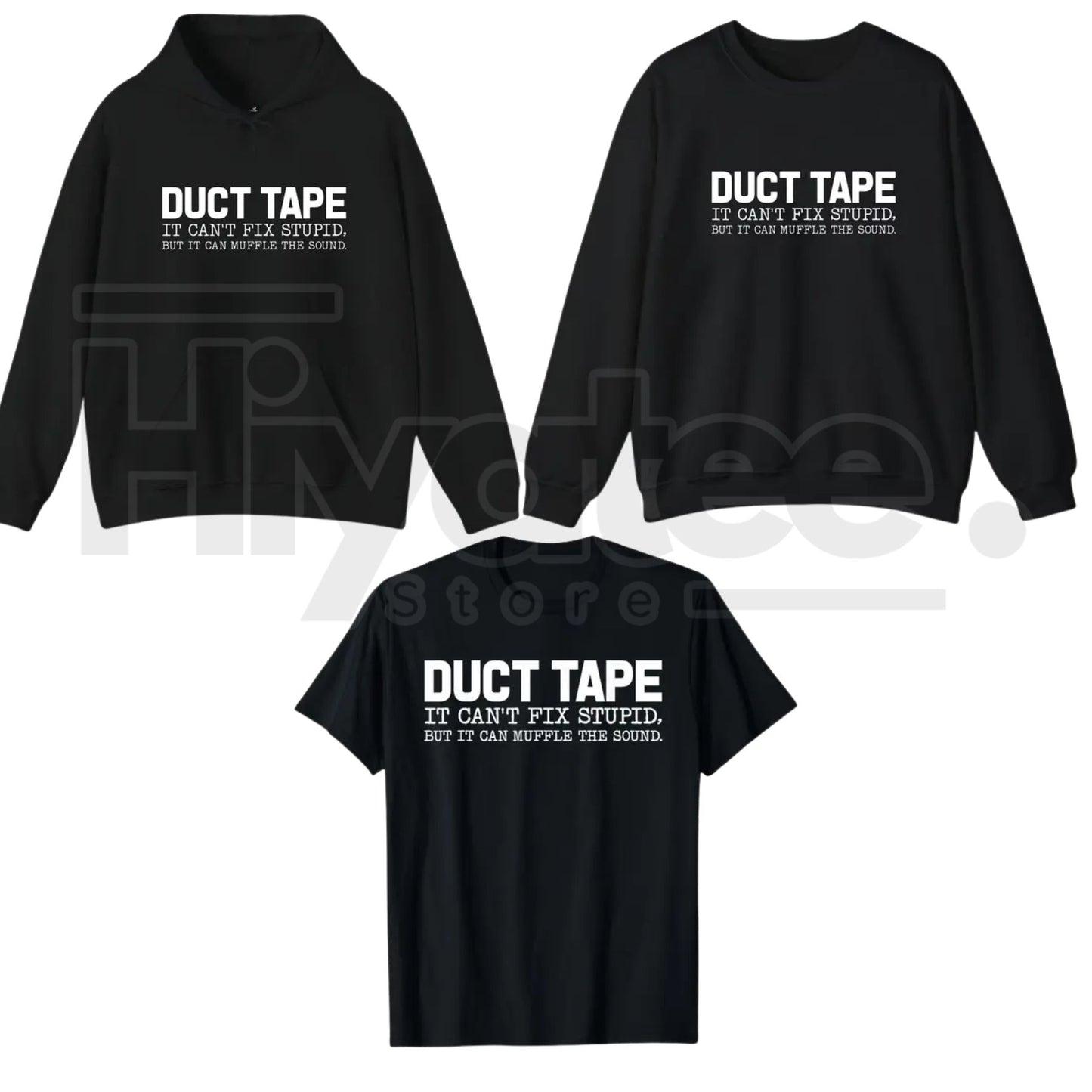 "Duct Tape Fixes Everything" – Funny Sarcastic Men’s Graphic Top - Hiyatee