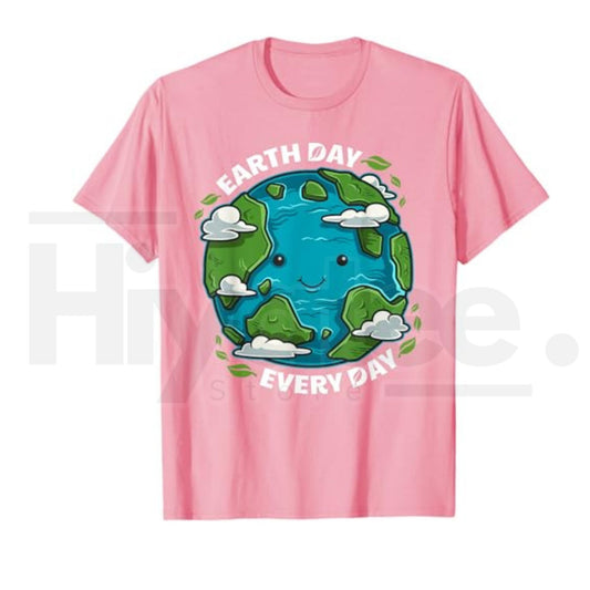 "Earth Day Every Day" – Cute Environmental Eco-Friendly Graphic Top - Hiyatee