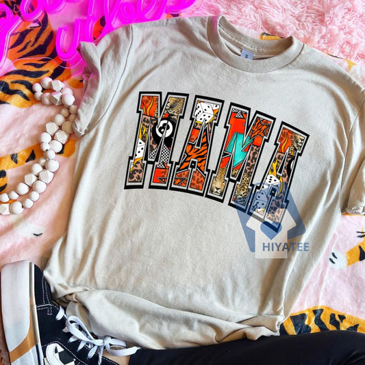Edgy Mama Western Tee – Vintage Cowgirl Graphic Shirt for Women-Hiyatee