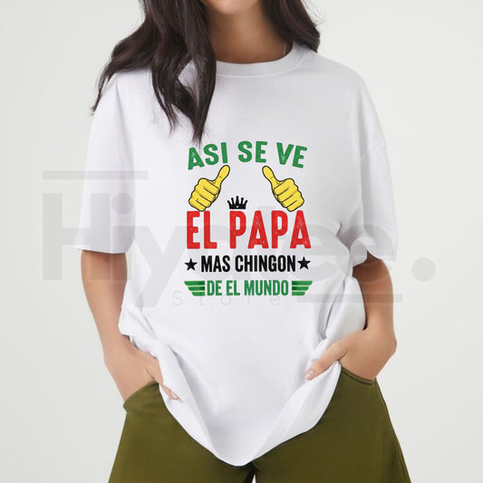 El Papa Father's Day T-Shirt – Funny Hispanic Dad Graphic Tee - Hiyatee