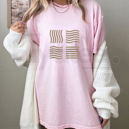 "Elemental Stones" – Retro Minimalist Fifth Element Graphic Top - Hiyatee