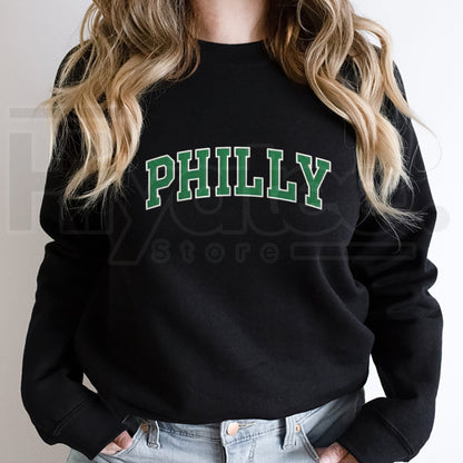 Embroidered "Go Birds" Mockneck Sweatshirt – Game Day Coastal & Football Crewneck - Hiyatee