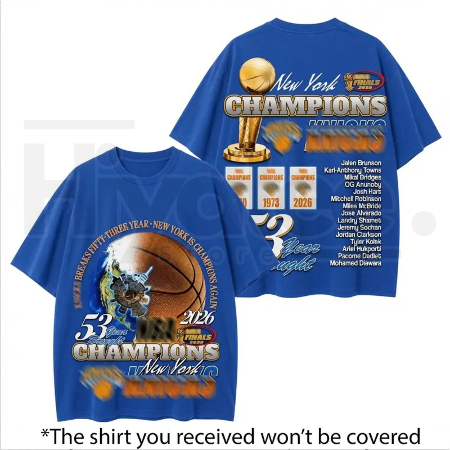 End 53-Year Drought New York Basketball Champions 2026 T-Shirt – Jalen Brunson Fan Streetwear Tee - Hiyatee