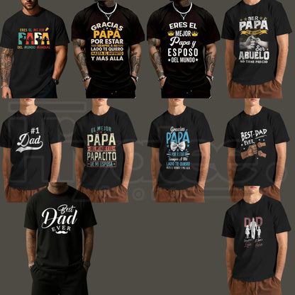 Eres El Mejor Papa Spanish Graphic T-Shirt – Vintage Father's Day Gift for Dad - Hiyatee
