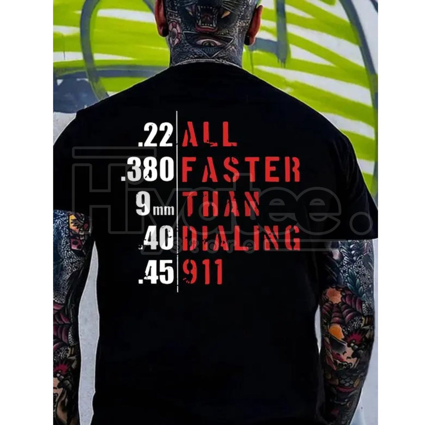 "Faster Than Dialing 911" T Shirt – Funny Emergency Response Humor Tee - Hiyatee