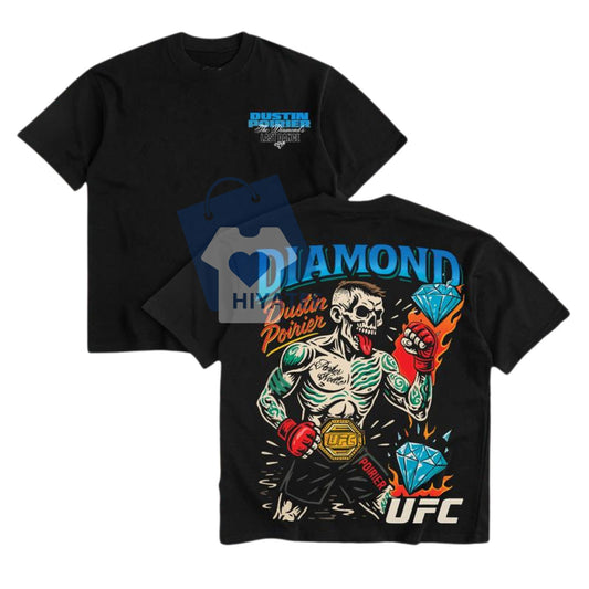 Fight For Tee – UFC 318 Dustin Poirier Vintage 90s Style MMA T-Shirt-Hiyatee