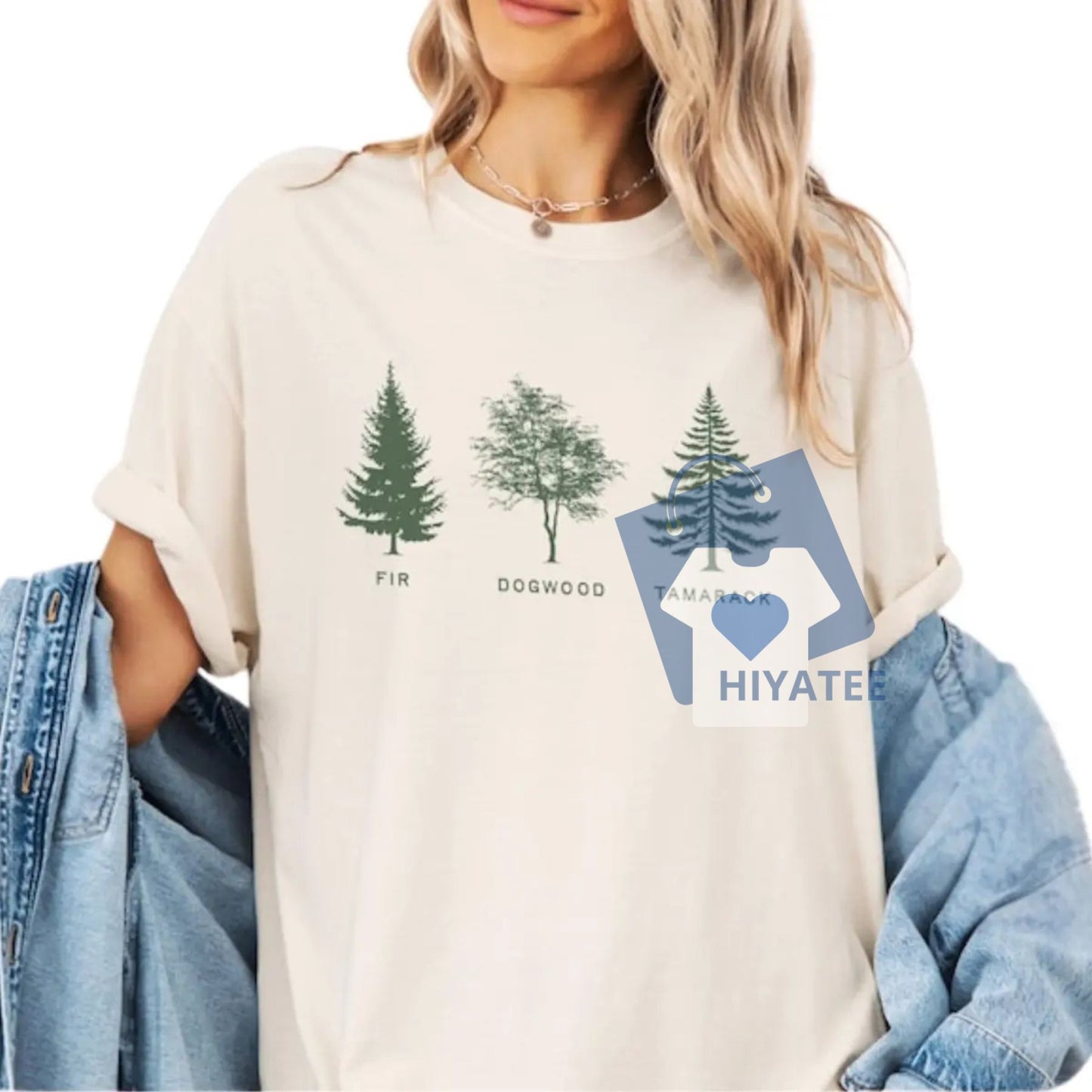 Fir, Dogwood, Tamarack – Subtle FDT Tree Shirt for Nature-Loving Rebels-Hiyatee