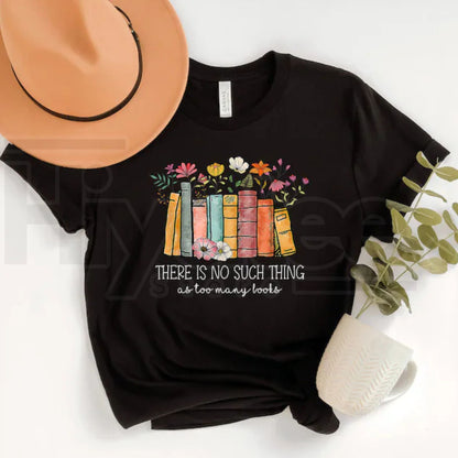 Floral Book T-Shirt – Bookworm Librarian Gift Graphic Tee - Hiyatee