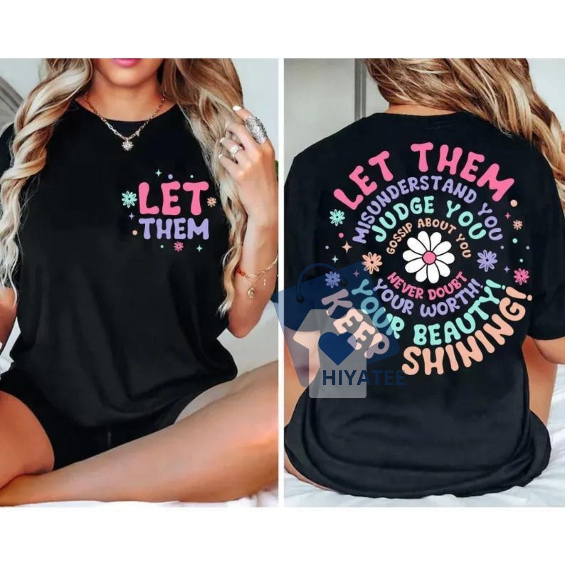 Floral Power – Bloom with Confidence in This Motivational Graphic Tee-Hiyatee