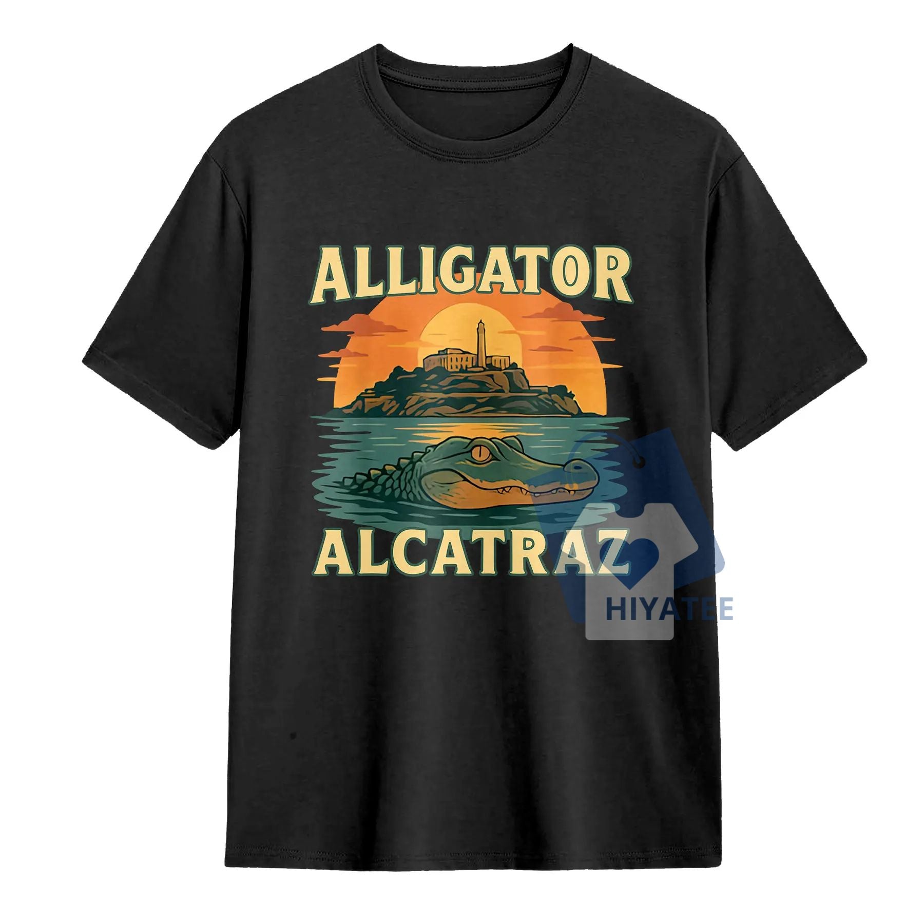  Florida Everglades Alligator Alcatraz Shirt – Vintage Wildlife Graphic Tee-Hiyatee