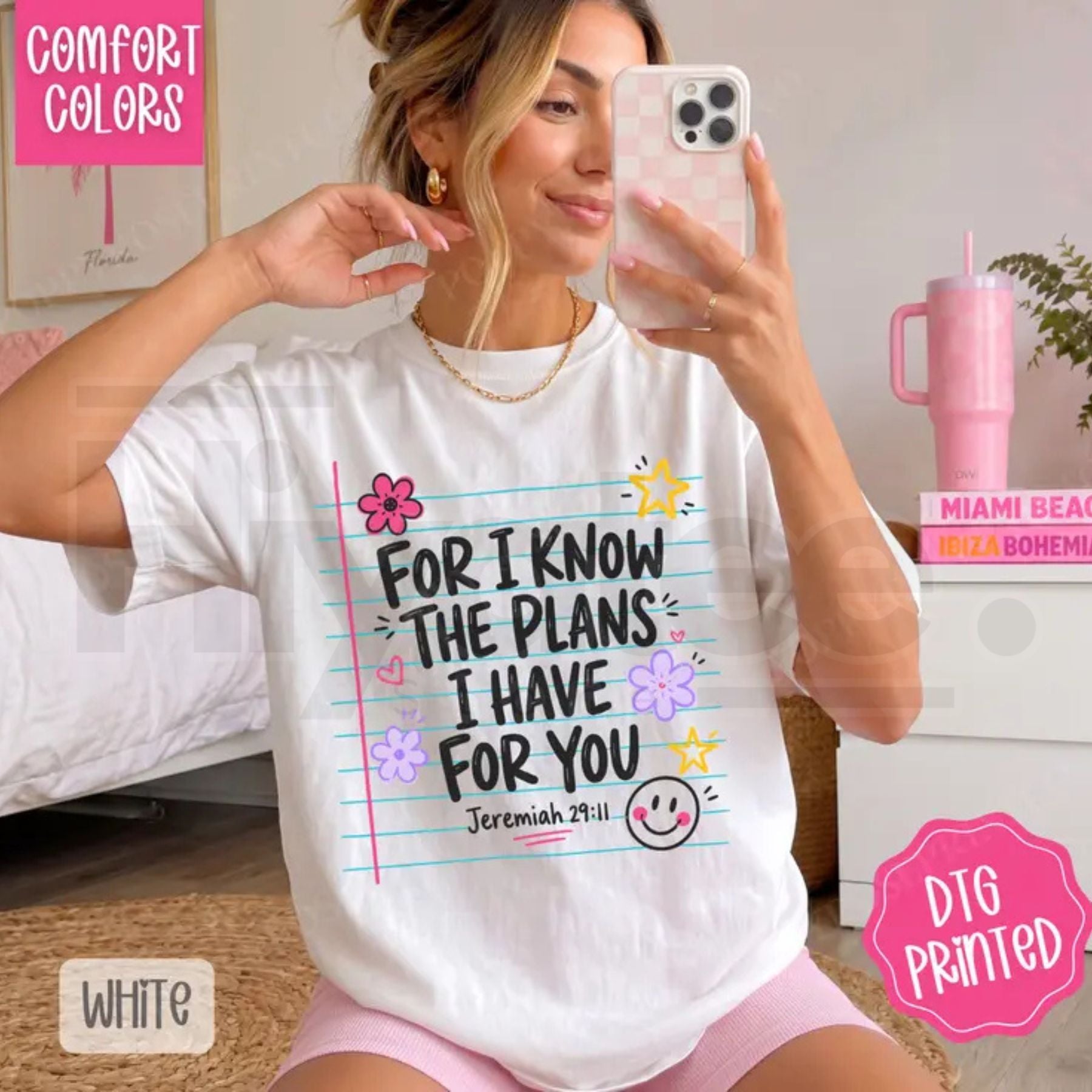 For I Know The Plans Comfort Colors Shirt Religious Women's Gift Tee - Hiyatee