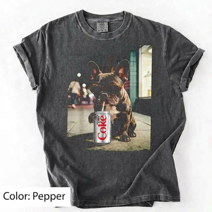 Comfort Colors Dog & Diet Coke Shirt – Funny Custom Dog Breed Tee