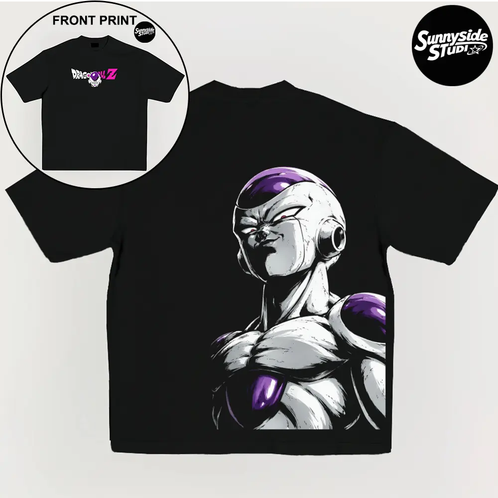 Anime 90s Graphic Tee – Retro Streetwear Oversized T-Shirt for Men