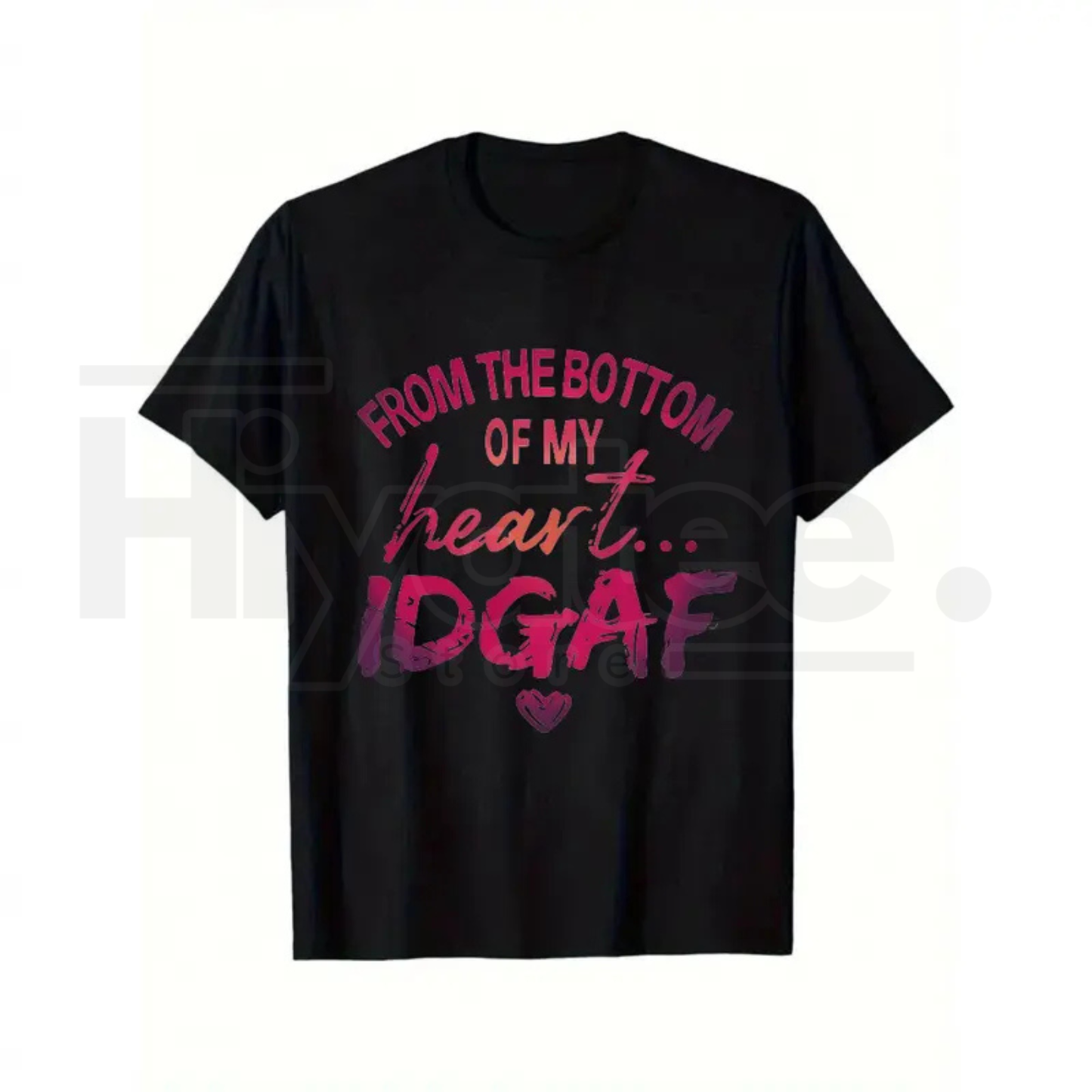 "From My Heart Don't Care" – Women's Plus Size Oversized Pink & Purple Top - Hiyatee