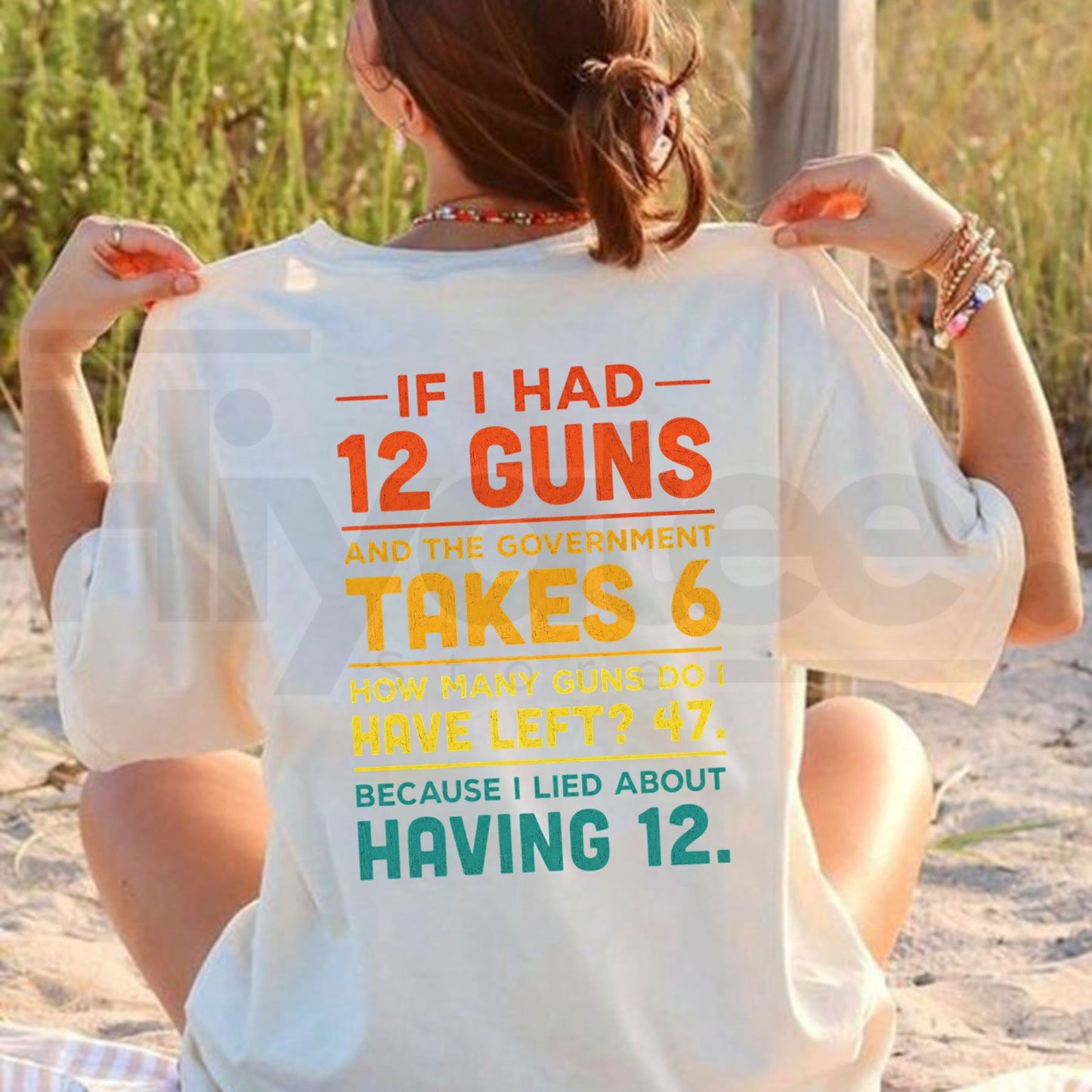 Funny 2nd Amendment Math Joke T-Shirt – Patriotic Gun Humor Graphic Tee - Hiyatee