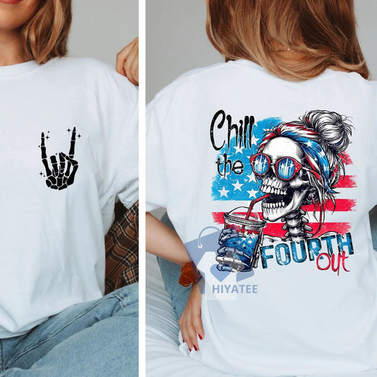 Funny 4th of July Shirt – Retro American Flag USA Tee for Independence Day-Hiyatee