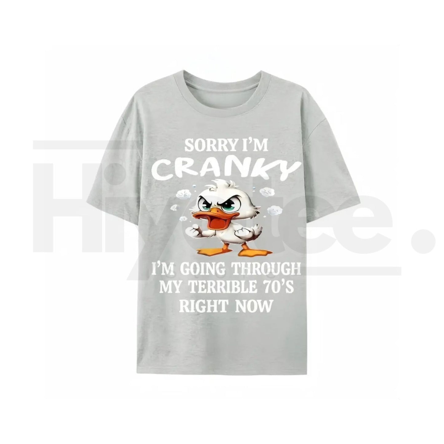 Funny 70s Duck Graphic Tee – Cute Retro Aesthetic 100% Cotton Unisex Shirt - Hiyatee