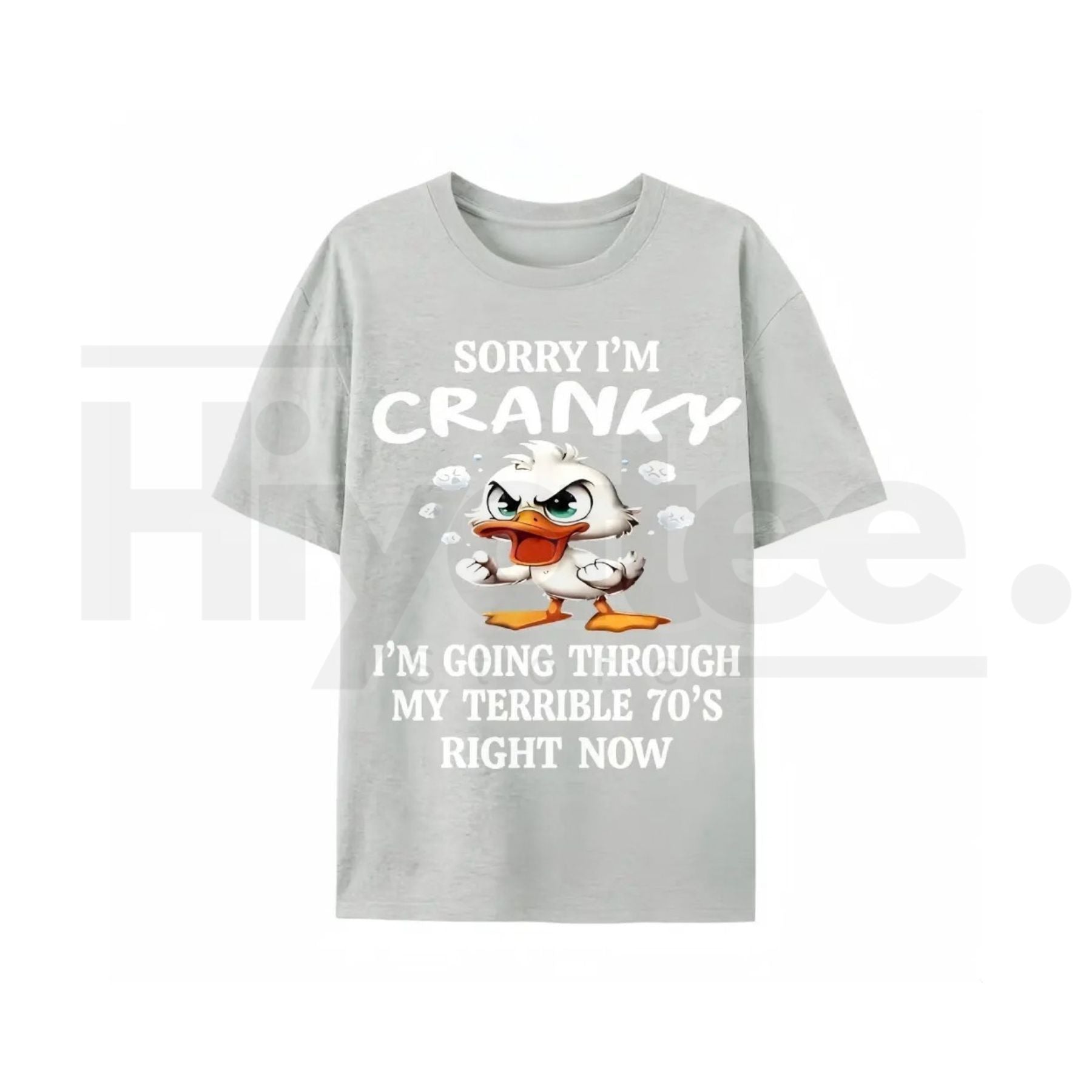 Funny 70s Duck Graphic Tee – Cute Retro Aesthetic 100% Cotton Unisex Shirt - Hiyatee