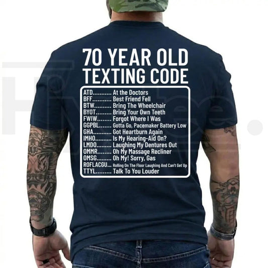 Funny 70th Birthday Shirt ATD At The Doctors Aging Humor Tee - Hiyatee
