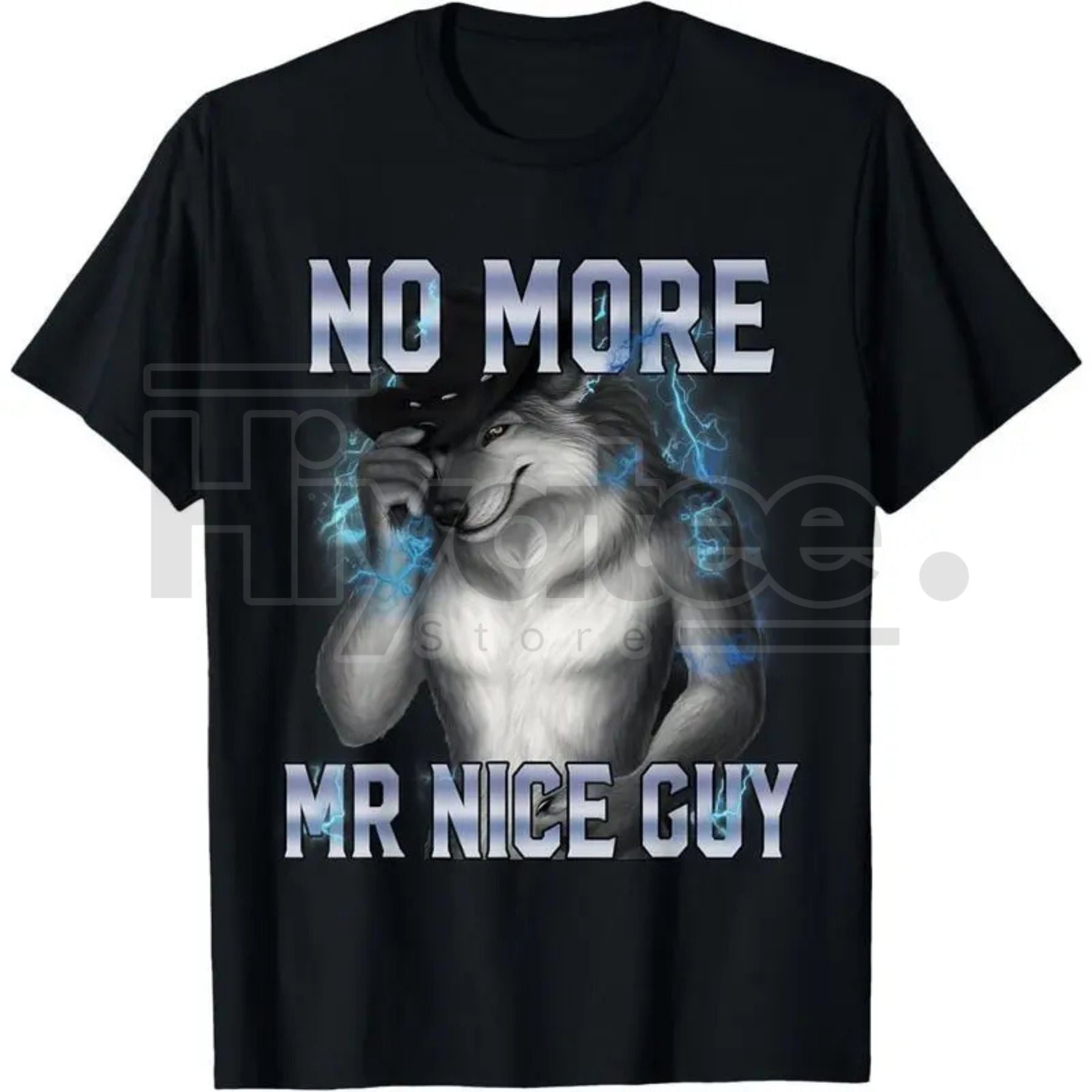 Funny Alpha Wolf Meme T-Shirt – 100% Cotton Sarcastic Humor Unisex Graphic Tee - Hiyatee