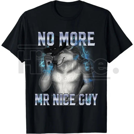 Funny Alpha Wolf Meme T-Shirt – 100% Cotton Sarcastic Humor Unisex Graphic Tee - Hiyatee