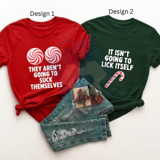 Funny Christmas Couple Shirt – Adult Humor Matching Shirts | Newlywed Holiday Gift - Hiyatee