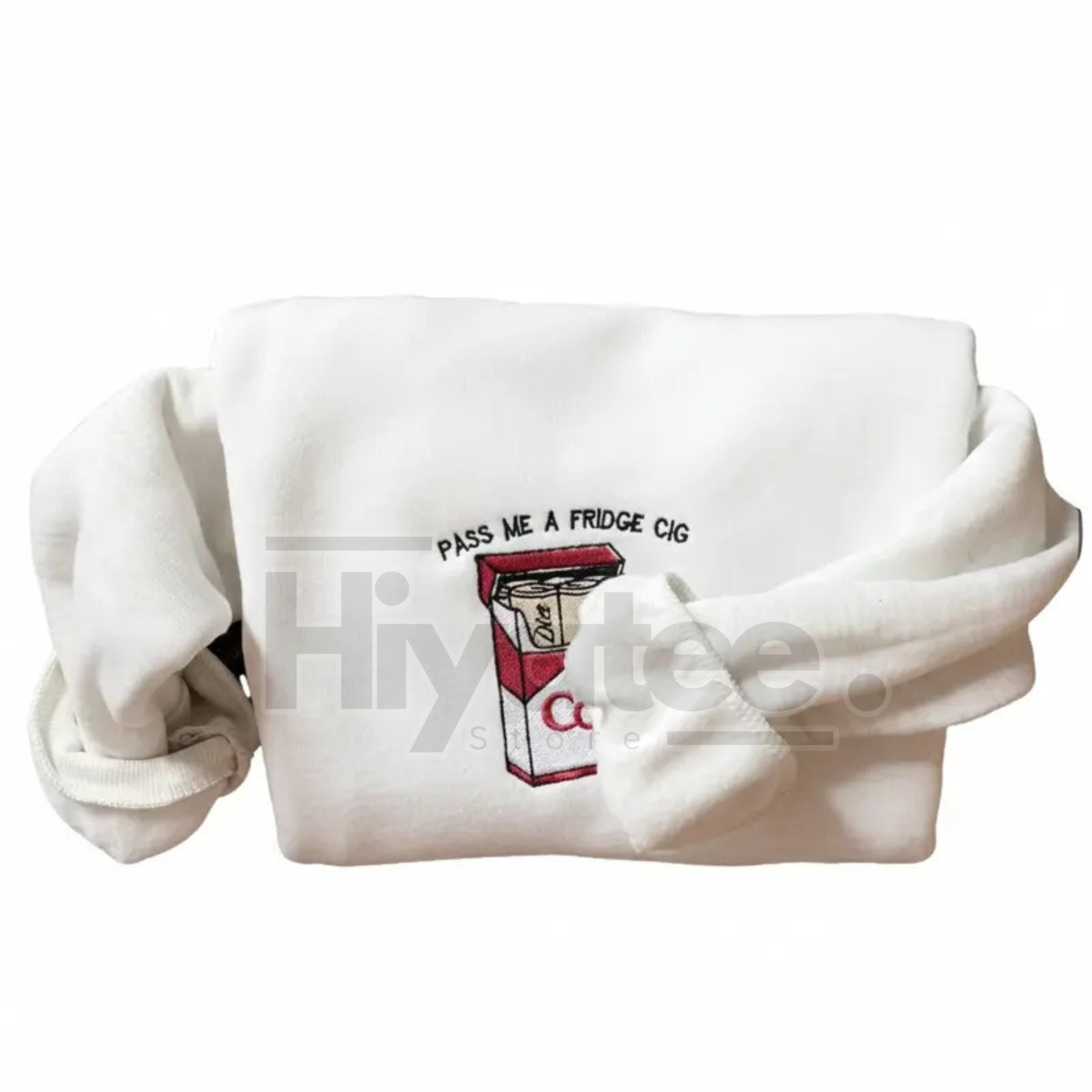 Funny Embroidered "Pass Me A Fridge" Sweatshirt – Sarcastic Holiday Gift for Friend - Hiyatee