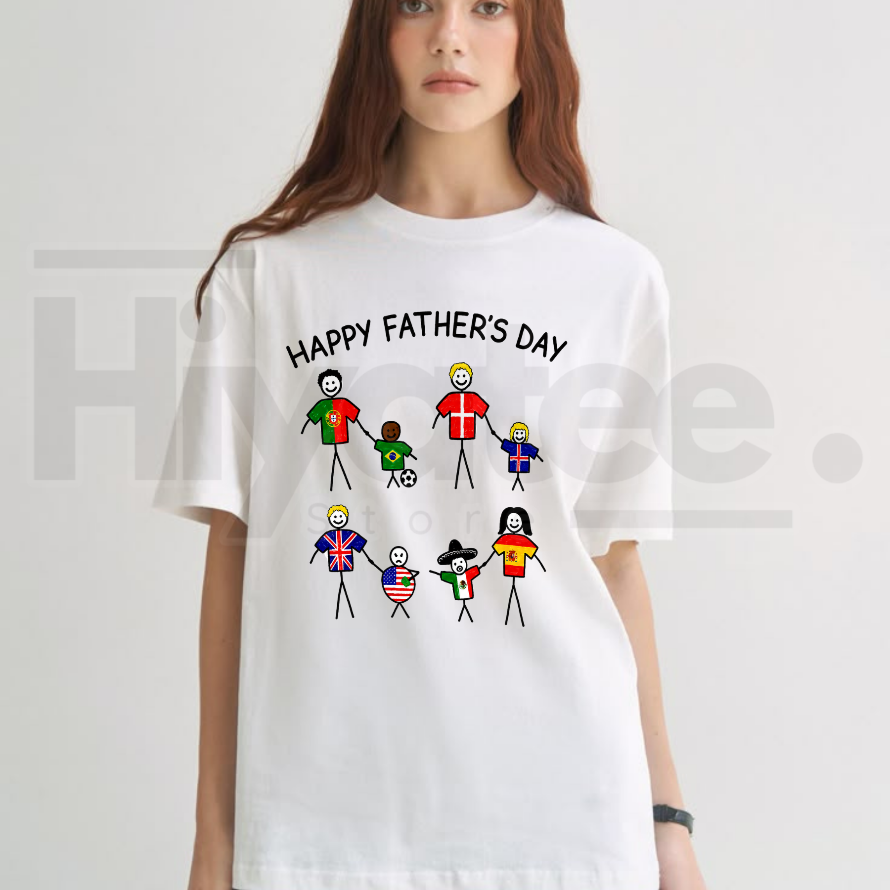 Funny Football Meme T-Shirt – Happy Father's Day Soccer Stick Figure Tee - Hiyatee
