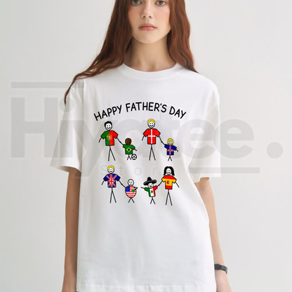 Funny Football Meme T-Shirt – Happy Father's Day Soccer Stick Figure Tee - Hiyatee