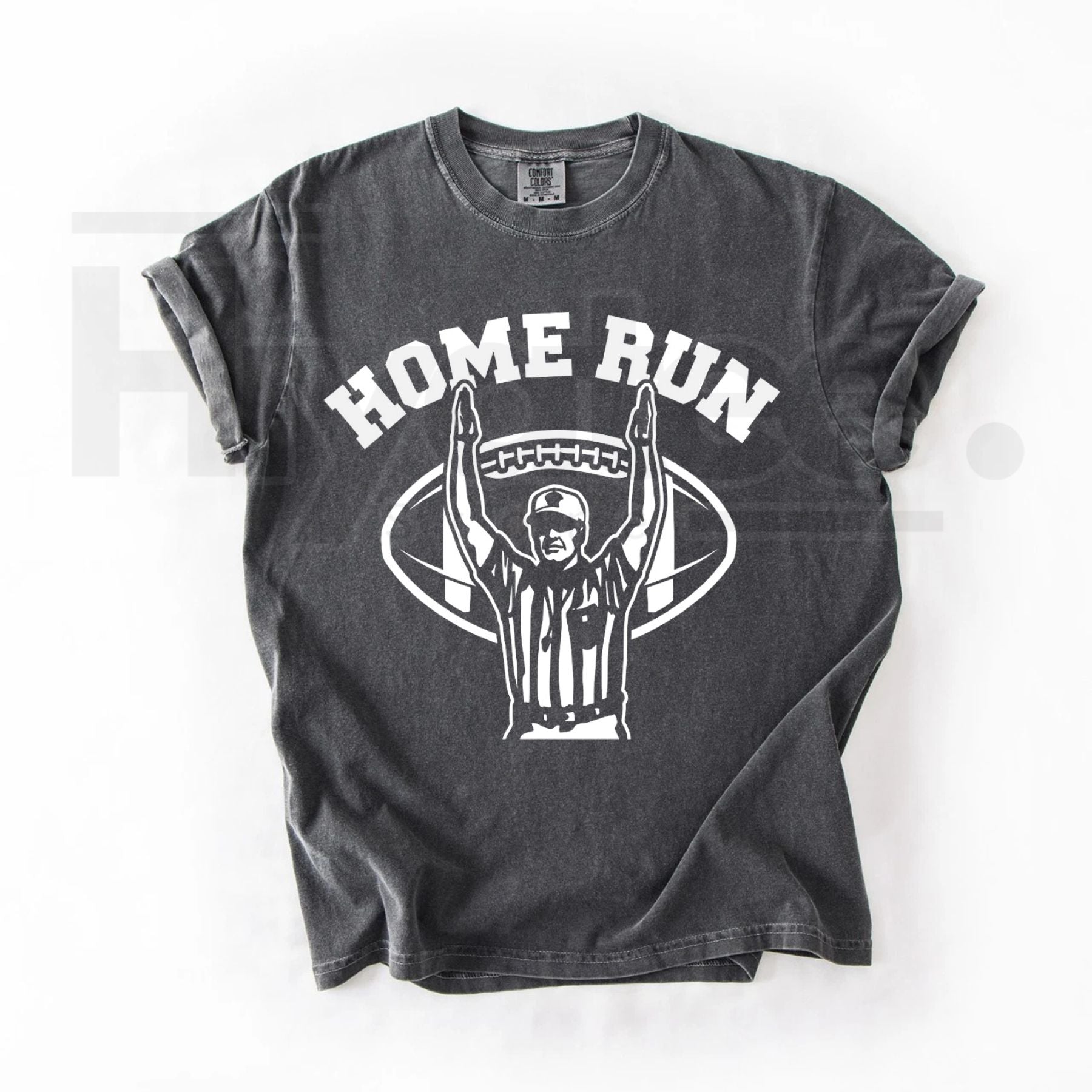 Funny Football Print Sports T-Shirt Heavy Cotton Unisex Graphic Tee - Hiyatee