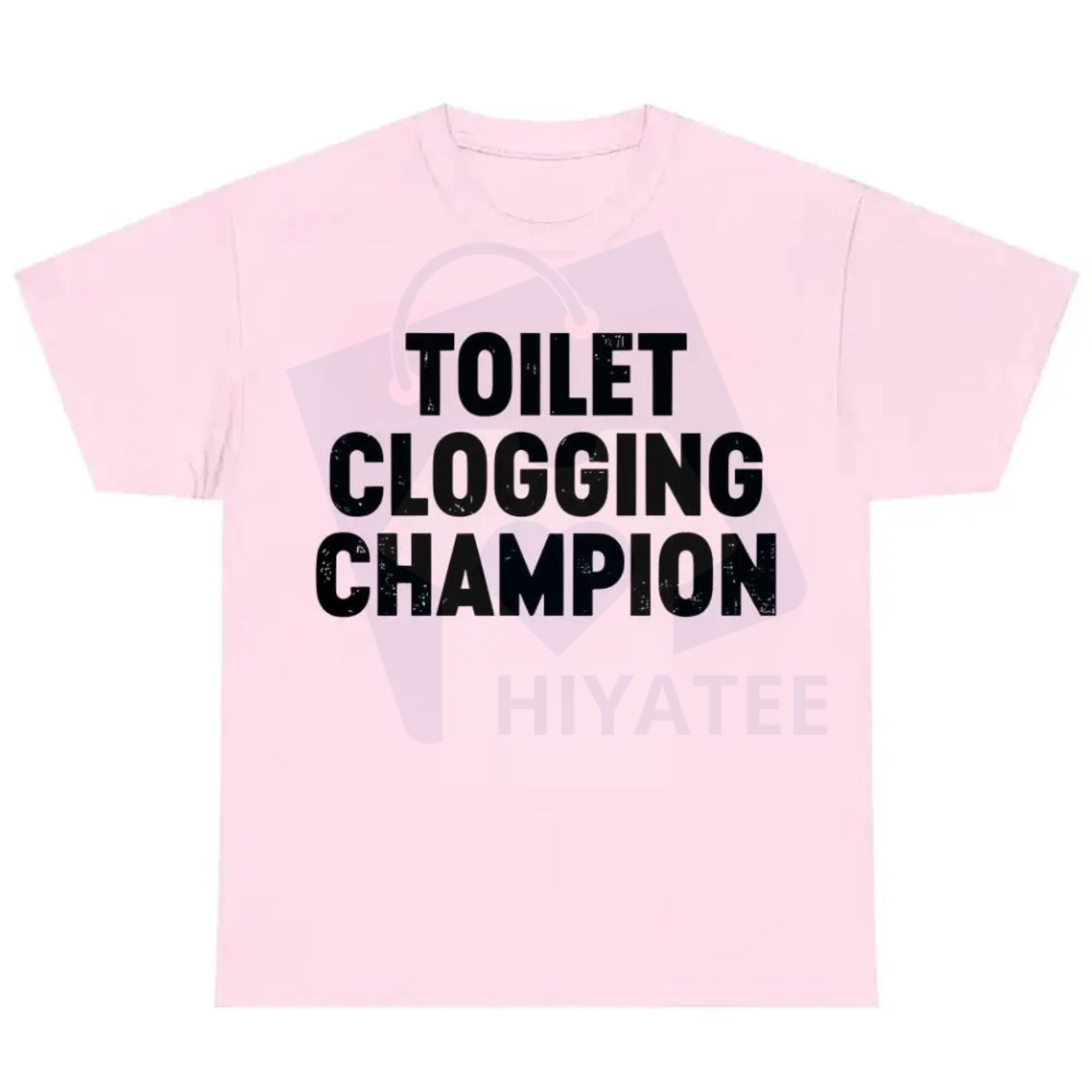 Funny Gag Gift Shirt – Toilet Champion Tee – Humor Graphic T-Shirt - Hiyatee