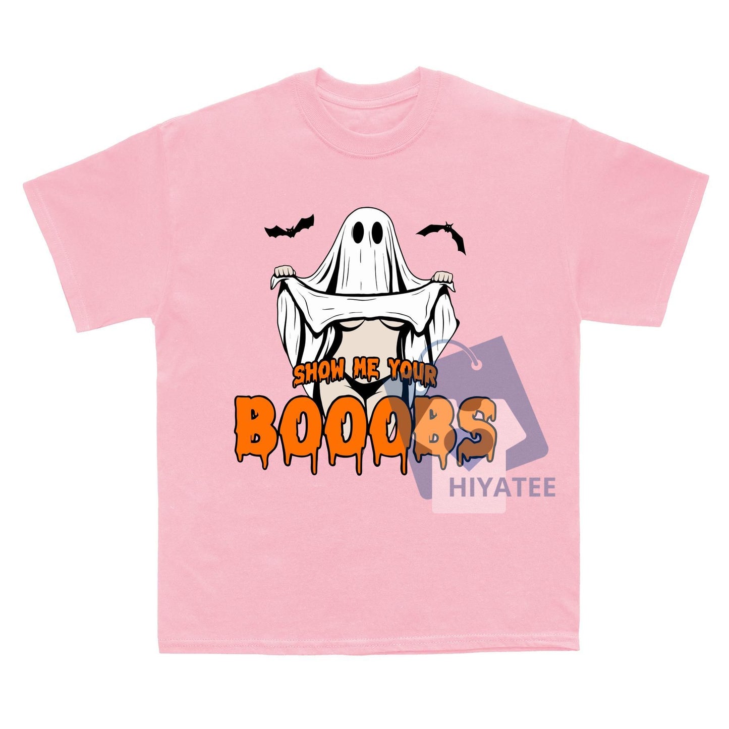 Funny Halloween Ghost T-Shirt – Spooky Season Tee with Trendy Sublimation Print-Hiyatee
