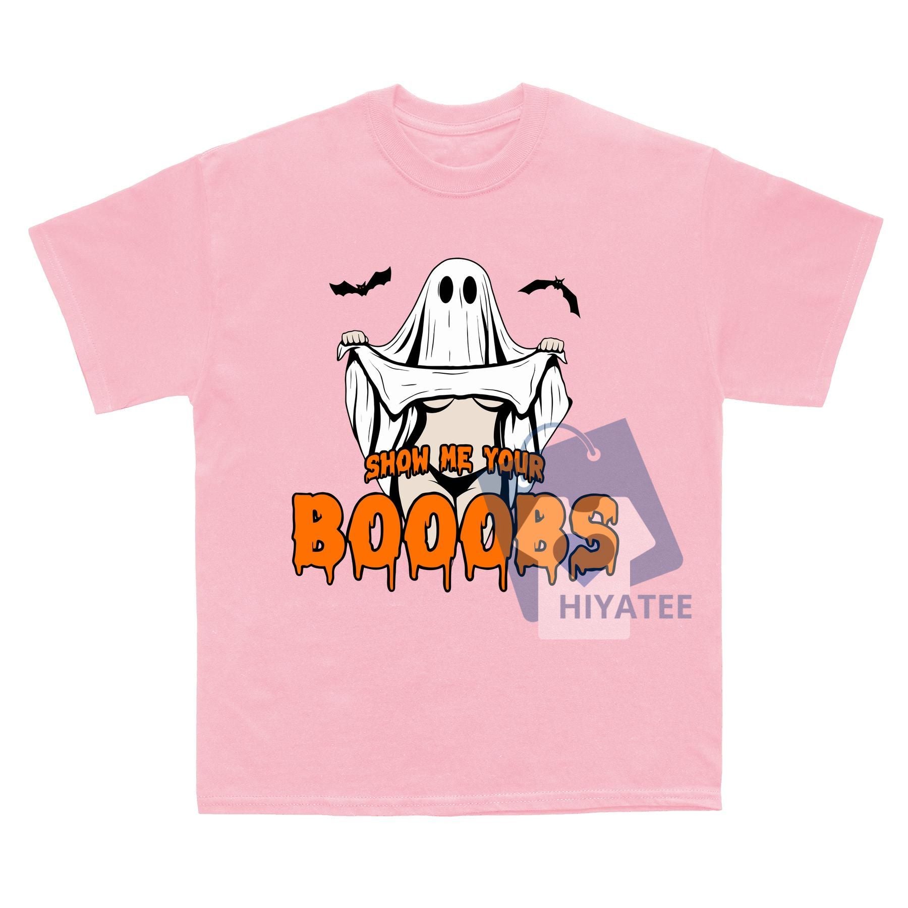 Funny Halloween Ghost T-Shirt – Spooky Season Tee with Trendy Sublimation Print-Hiyatee