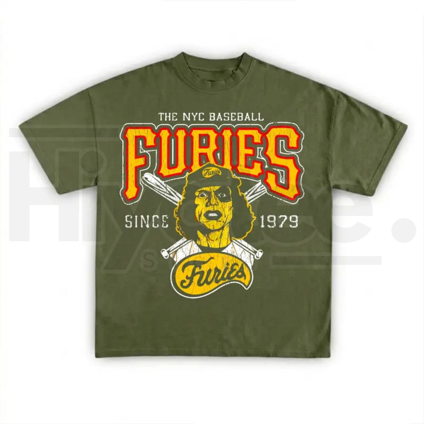 Furies NYC Baseball T-Shirt – Retro 1979 Vintage Graphic Tee - Hiyatee