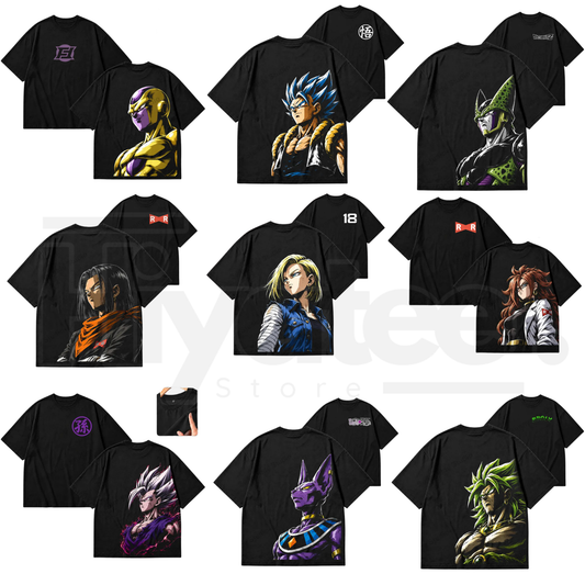 "GAZE" Series Anime 90s Graphic Tee – Retro Anime US Regular Fit Streetwear T-Shirt - Hiyatee