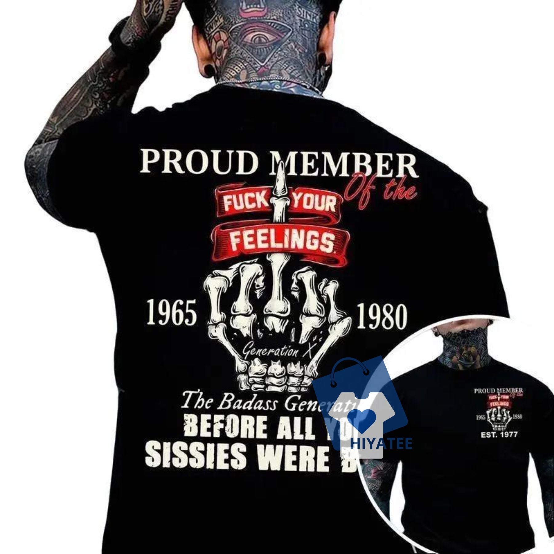Generation X Custom Year T-Shirt – Classic Cotton Tee for the Badass Generation-Hiyatee