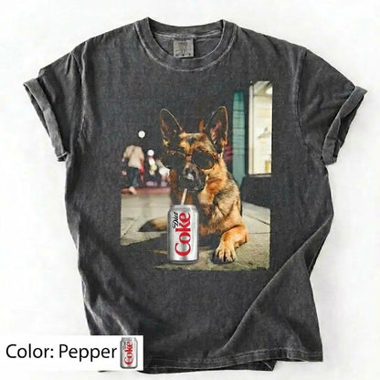 Comfort Colors Dog & Diet Coke Shirt – Funny Custom Dog Breed Tee