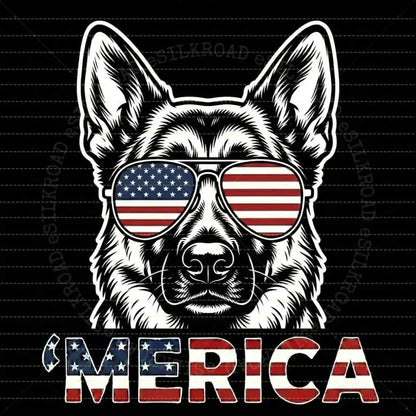 Comfort Colors 50+ Dog 4th of July Navy Shirt – Funny Patriotic Golden Retriever Labrador Graphic Tee, USA Independence Day Gift