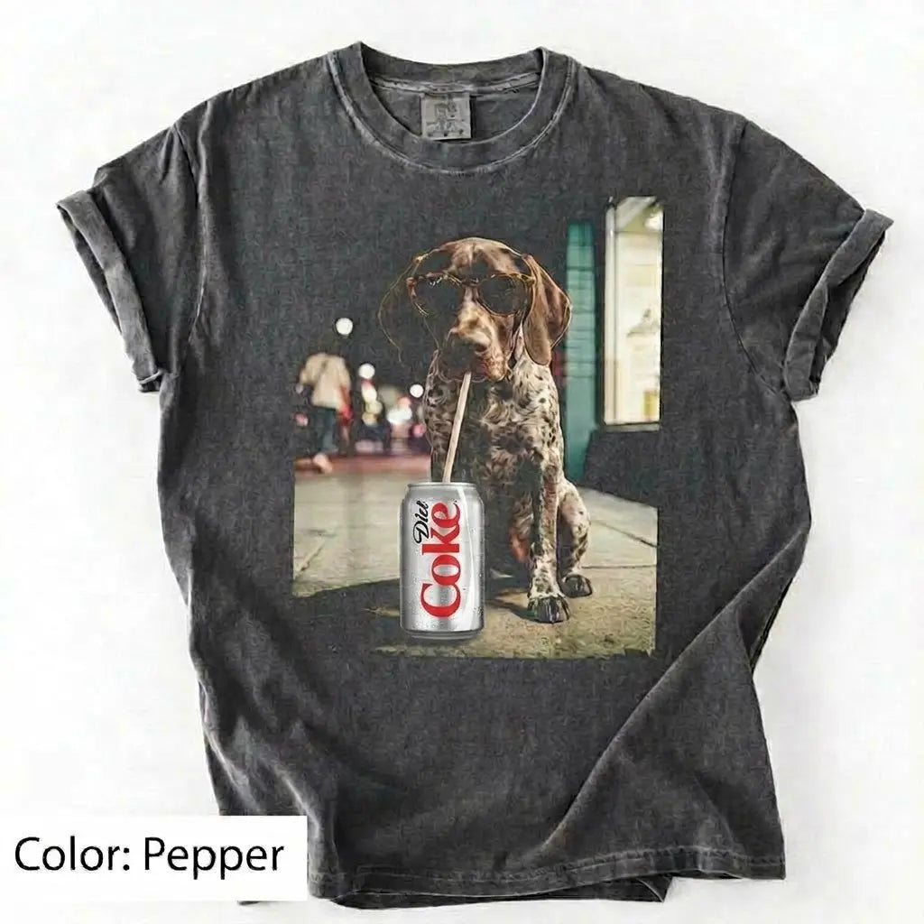 Comfort Colors Dog & Diet Coke Shirt – Funny Custom Dog Breed Tee