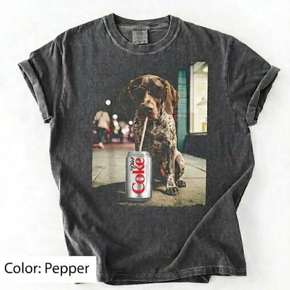 Comfort Colors Dog & Diet Coke Shirt – Funny Custom Dog Breed Tee