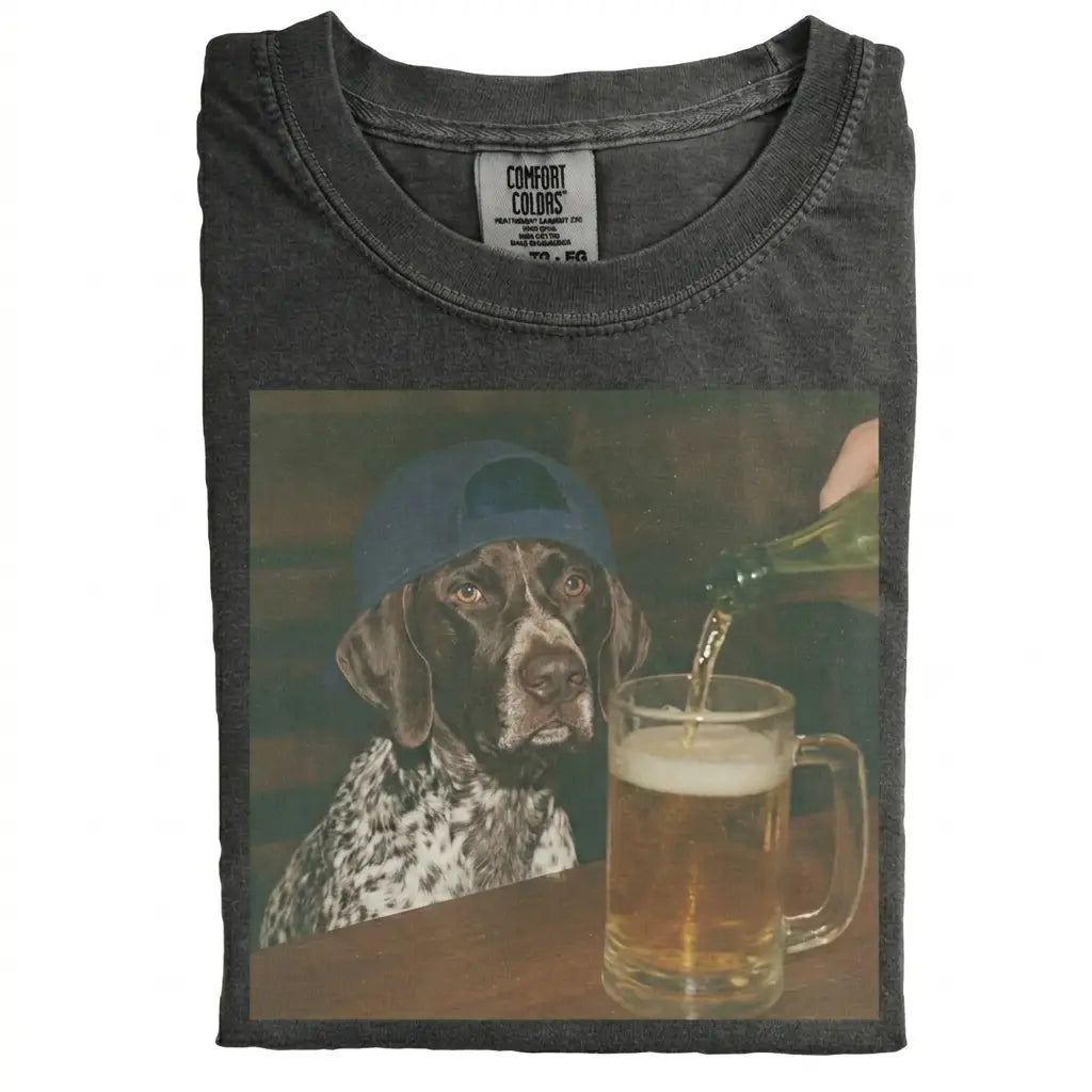 Comfort Colors 50+ Dog Breeds Available Beer Shirt – Vintage 90s Funny Edgy Dog Meme Tee, Unisex Casual Streetwear Gift