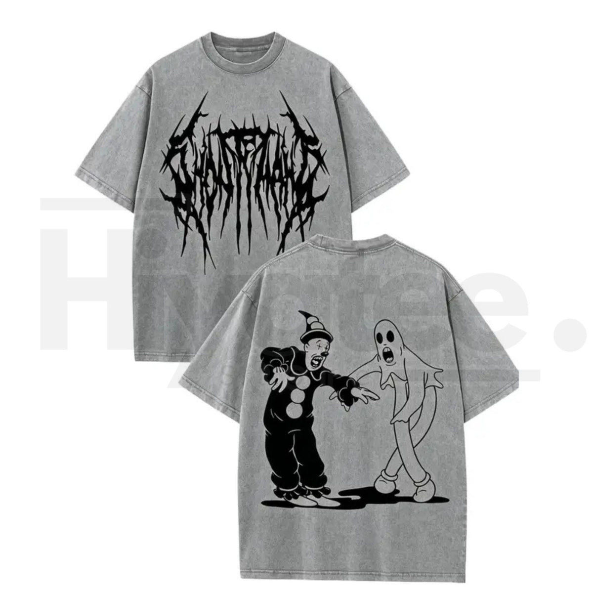 Ghostemane Spooky Halloween Graphic Washed Tee - Hiyatee