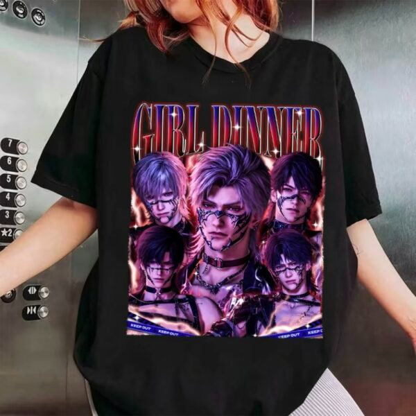 Girl Dinner Sylus Xavier Caleb Rafayel Love and Deepspace Shirt – Otome Game Merch for Fans-Hiyatee