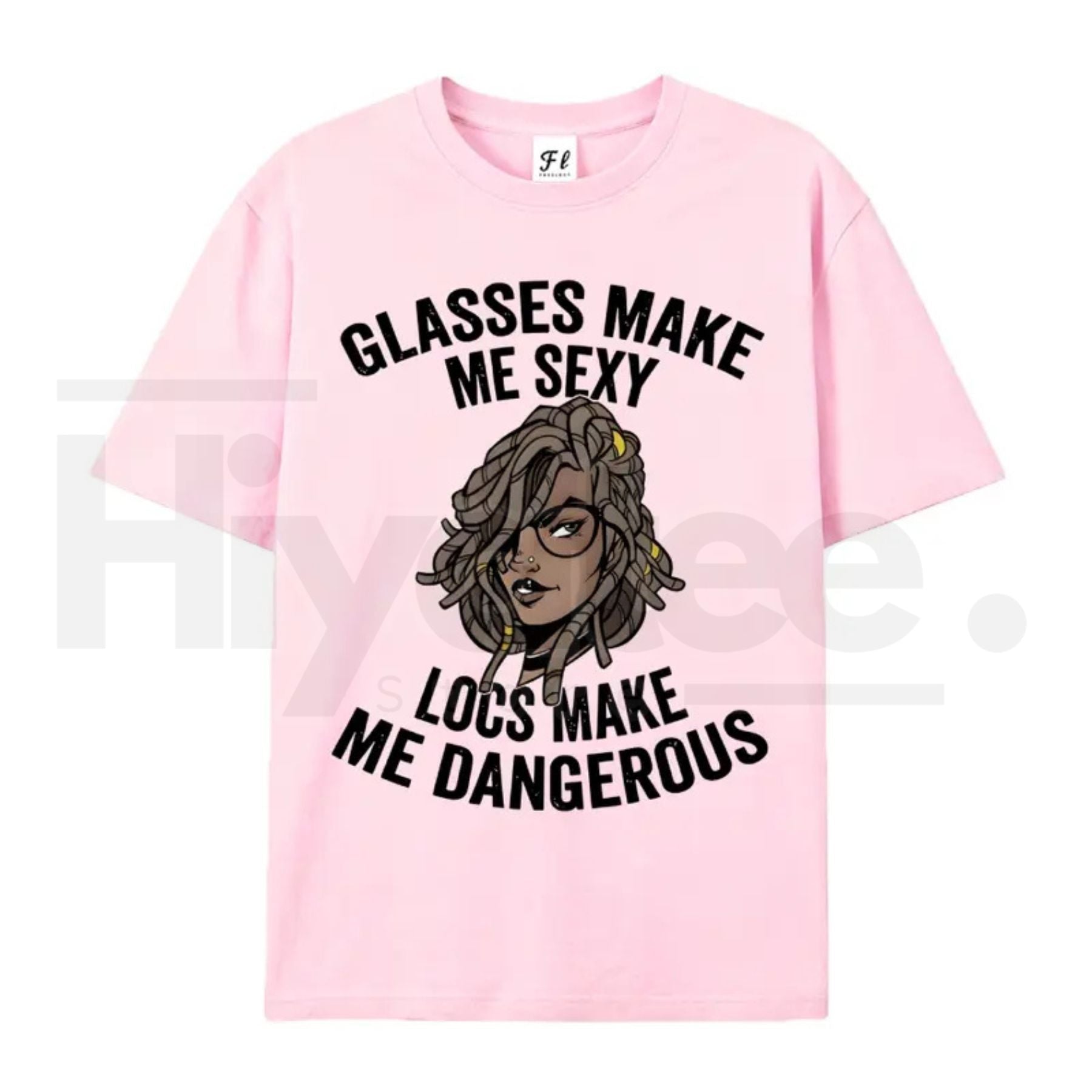 "Glasses Make Me Sexy, Locs Make Me Dangerous" – Bold Statement Graphic Top - Hiyatee
