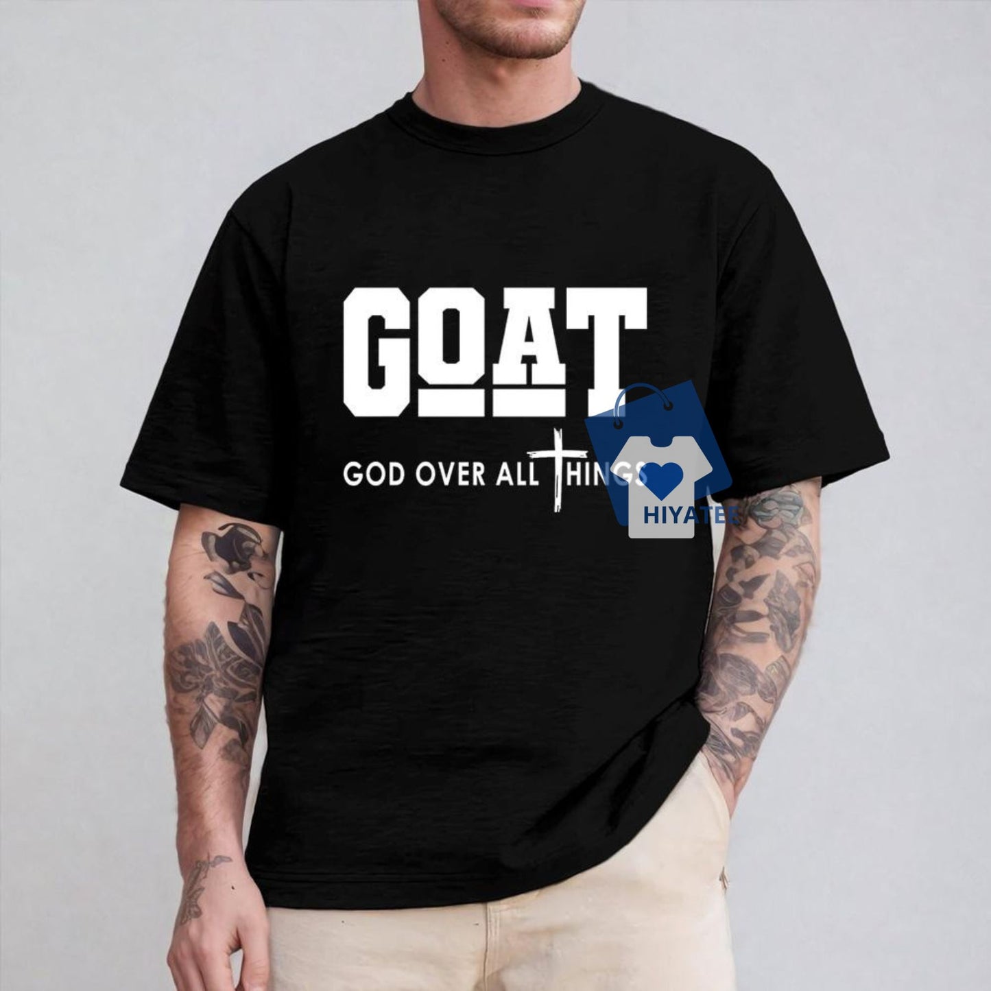  Goat God Over All Things Shirt – Trendy Unisex Graphic Tee-Hiyatee