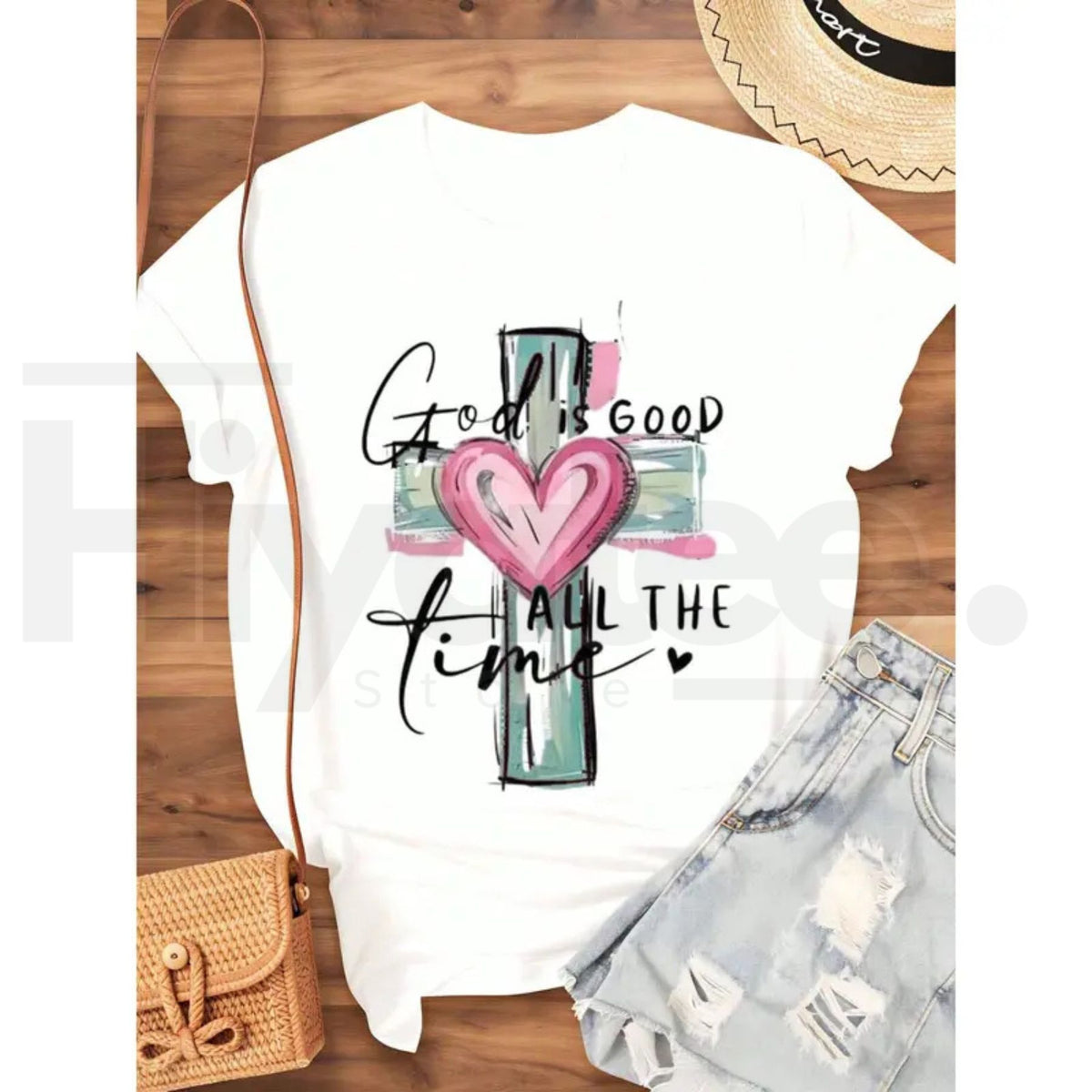 God Is Good Christian T-Shirt – Faith Based Short Sleeve Streetwear Graphic Tee - Hiyatee