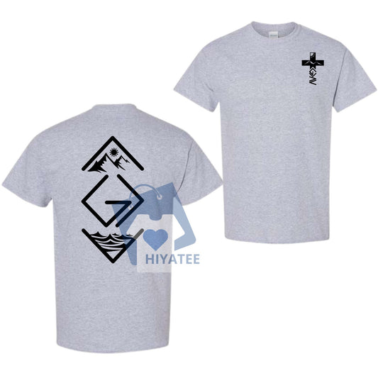 God Is Greater Than The Highs And Lows T-Shirt – 2-Sided Christian Tee-Hiyatee
