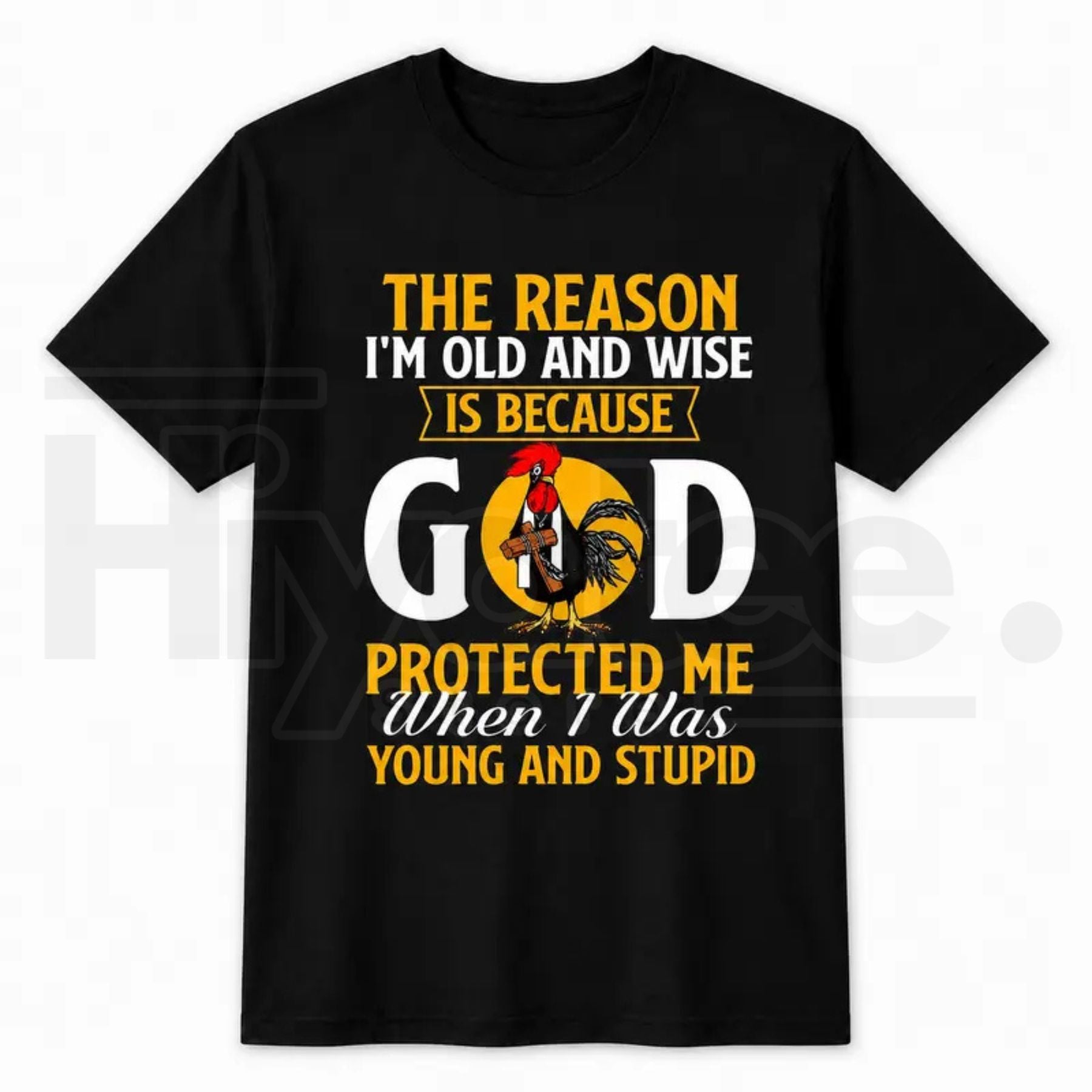 God Protected Me Faith Shirt – Funny Vintage Old and Wise Christian T-Shirt - Hiyatee