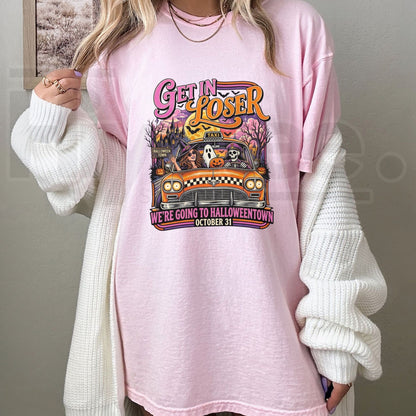 Going To Halloweentown Graphic T-Shirt – Spooky Retro Halloween Travel Tee - Hiyatee